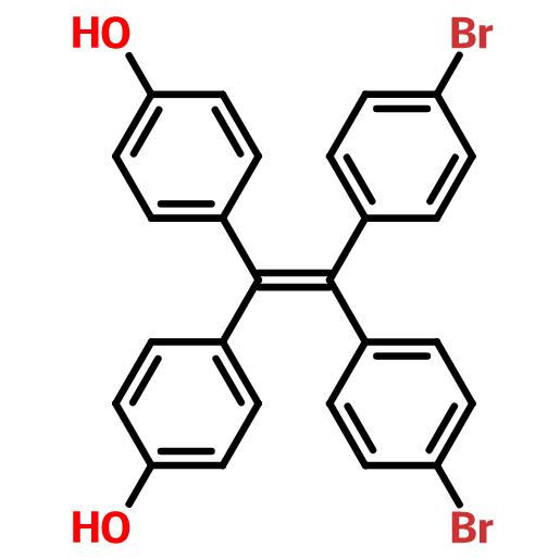 1,1-二(4-溴苯基)-2,2-二(4-羟基苯基)]乙烯,4,4'-(2,2-bis(4-bromophenyl)ethene-1,1-diyl)diphenol