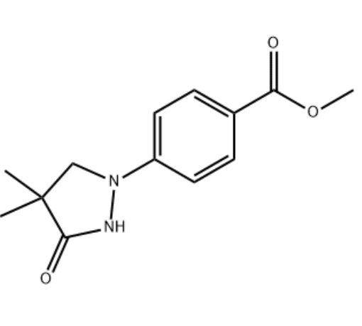 4-（4，4-二甲基-3-氧代-1-吡唑烷基）苯甲酸甲酯,Benzoic acid, 4-(4,4-dimethyl-3-oxo-1-pyrazolidinyl)-, methyl ester