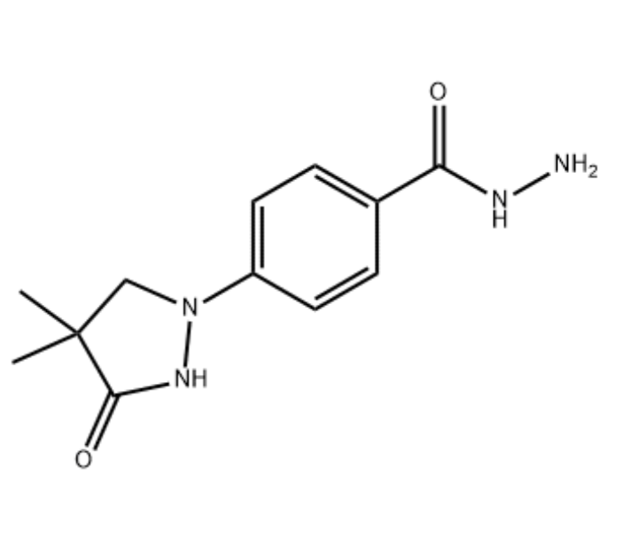 4-（4，4-二甲基-3-氧代-1-吡唑烷基）-肼苯甲酸,Benzoic acid, 4-(4,4-dimethyl-3-oxo-1-pyrazolidinyl)-, hydrazide