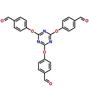 2,4,6-三(4-甲酰基苯氧基)-1,3,5-三嗪,4-[[4,6-bis(4-formylphenoxy)-1,3,5-triazin-2-yl]oxy]benzaldehyde