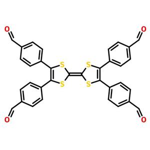 四硫富瓦烯四苯甲醛,4-[2-[4,5-Bis(4-formylphenyl)-1,3-dithiol-2-ylidene]-5-(4-formylphenyl)-1,3-dithiol-4-yl]benzaldehyde