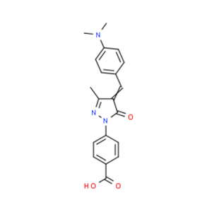 4-（4-（4-二甲氨基苄基-1-基）-3-甲基-5-氧代-2-吡唑啉-1-基）苯甲酸