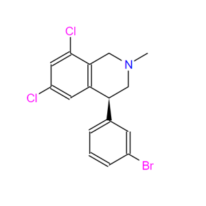 (S)-4-(3-溴苯基)-6,8-二氯-2-甲基-1,2,3,4-四氢异喹啉