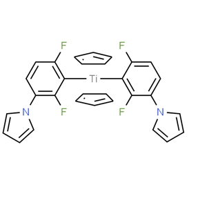 双2,6-二氟-3-吡咯苯基二茂钛,BIS(2,6-DIFLUORO-3-(1-HYDROPYRROL-1-YL)PHENYL)TITANOCENE