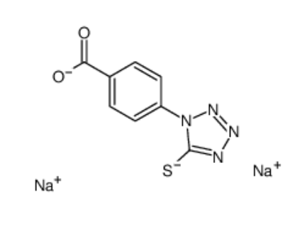 1-(4-羧基苯基)-5-(疏基四唑)-二钠 salt,disodium,4-(5-sulfidotetrazol-1-yl)benzoate