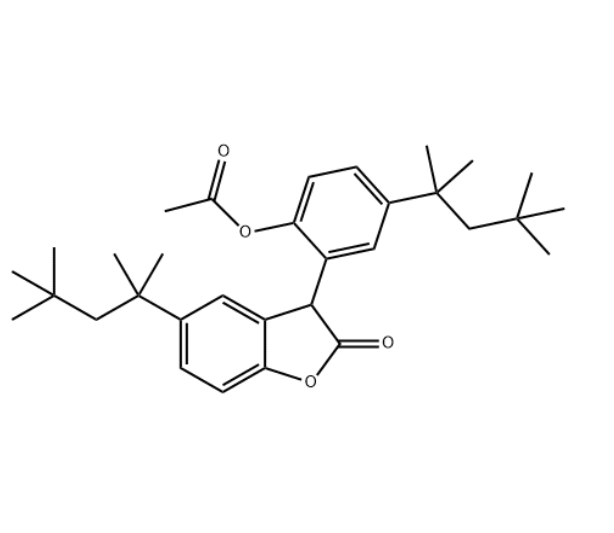 3-[2-乙酰氧基）-5-（1，1，3，3-四甲基丁基）苯基]-5-（1，1，3，3-四甲基丁基）-2（3H）-苯并呋喃酮,2(3H)-Benzofuranone, 3-[2-(acetyloxy)-5-(1,1,3,3-tetramethylbutyl)phenyl]-5-(1,1,3,3-tetramethylbutyl)-