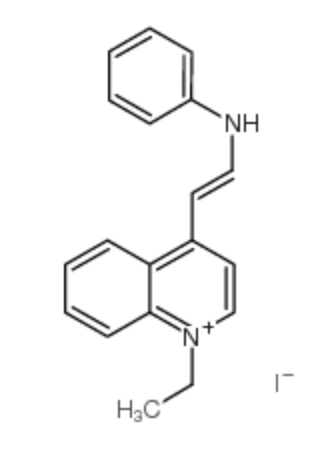 N-[2-(1-ethylquinolin-1-ium-4-yl)ethenyl]aniline,iodide,N-[2-(1-ethylquinolin-1-ium-4-yl)ethenyl]aniline,iodide