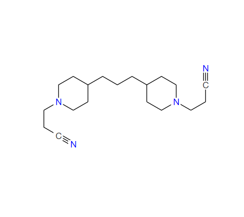 3-[4-[3-[1-(2-cyanoethyl)piperidin-4-yl]propyl]piperidin-1-yl]propanenitrile,3-[4-[3-[1-(2-cyanoethyl)piperidin-4-yl]propyl]piperidin-1-yl]propanenitrile