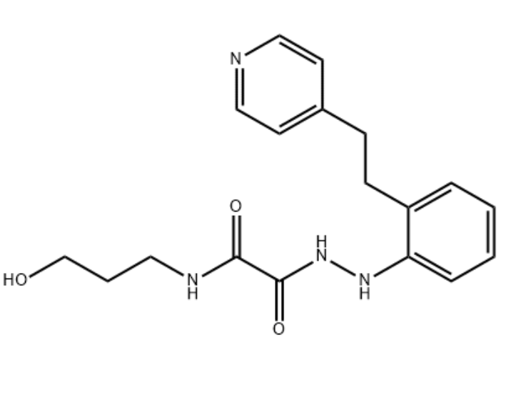 2-[（3-羟丙基）氨基]-2-氧代-乙酸，2-[2-[2-（4-吡啶基）乙基]苯基]肼,Acetic acid, 2-[(3-hydroxypropyl)amino]-2-oxo-, 2-[2-[2-(4-pyridinyl)ethyl]phenyl]hydrazide