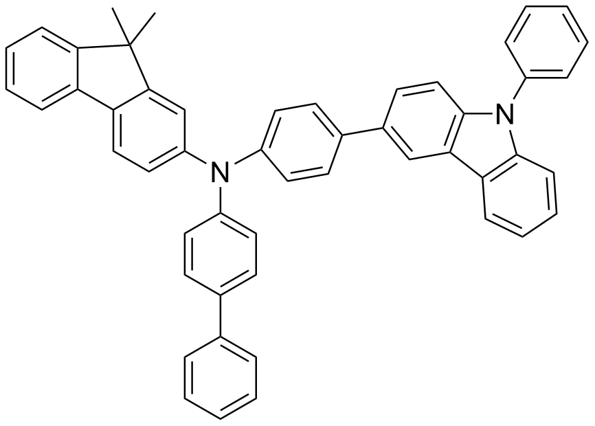 N-(4-联苯)-9,9-二甲基-N-(4-(9-苯基-9H-咔唑-3-基)-9H-芴-2-胺,BCFN