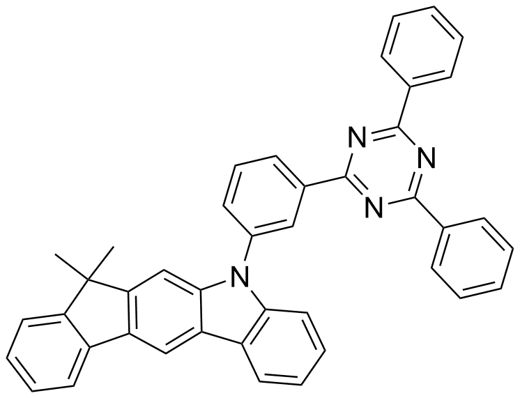 5-(3-(4,6-diphenyl-1,3,5-triazin-2-yl)phenyl)-7,7-dimethyl-5,7-dihydroindeno[2,1-b]carbazole,DMIC-TRz