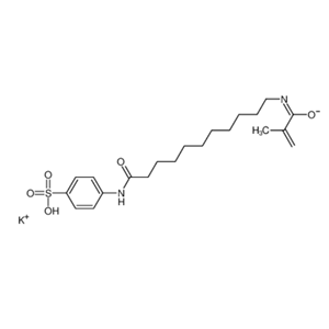 钾4-{[11-(甲基丙烯酰氨基)十一碳酰]氨基}苯磺酸酯,potassium,4-[11-(2-methylprop-2-enoylamino)undecanoylamino]benzenesulfonate