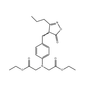 甘氨酸 N-（2-乙氧基-2-氧代乙基）-N-[4-[（5-氧代-3-丙基-4（5H）-异噁唑基）甲基]苯基]-乙酯