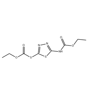 S-[5-[（乙氧基羰基）氨基]-1，3，4-噻二唑-2-基]硫代碳酸氢氧乙酯