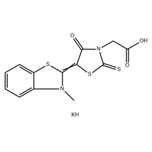 3-噻唑烷乙酸 5-（3-甲基-2（3H）-苯并噻唑基）-4-氧代-2-硫氧代鉀鹽