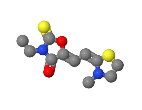 3-乙基-5-[(3-甲基噻唑烷-2-亚基)乙亚基]-2-硫酮恶唑烷-4-酮,2-thioxo-3-ethyl-4-oxo-5-(2-(n-methyl-1,3-thiazolin-2-yliden)-eth-1-yliden)-1,2-oxazolidine