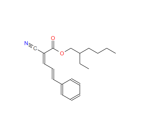 2-氰基-5-苯基-2,4-戊二烯酸 2-乙基己酯,2-ethylhexyl (2E,4E)-2-cyano-5-phenylpenta-2,4-dienoate
