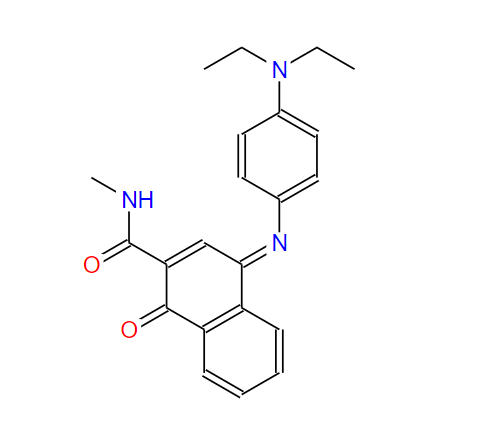 4-[4-(二乙氨基)亚甲苯)]-1,4-二氢-N-甲基-1-氧代-2-萘甲酰胺,4-[4-(diethylamino)phenyl]imino-N-methyl-1-oxonaphthalene-2-carboxamide