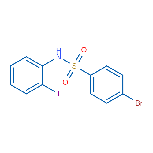 Benzenesulfonamide, 4-bromo-N-(2-iodophenyl)-