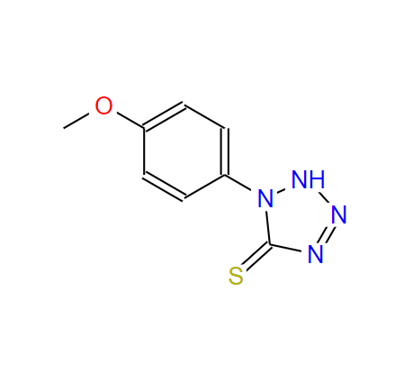 5-巰基-1-(對(duì)甲氧基苯基)四氮唑,1-(4-methoxyphenyl)-2H-tetrazole-5-thione