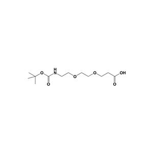 叔丁氧羰基-PEG2-羧酸,t-Boc-N-amido-PEG2-acid