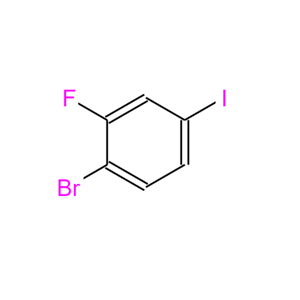 1-溴-2-氟-4-碘苯；136434-77-0