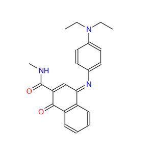 4899-82-5；4-[4-(二乙氨基)亚甲苯)]-1,4-二氢-N-甲基-1-氧代-2-萘甲酰胺