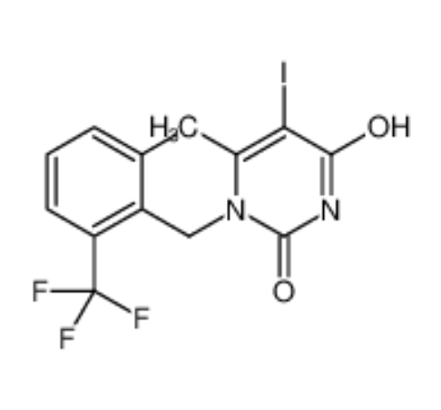 1-[2-氟-6-(三氟甲基)苄基]-5-碘-6-甲基嘧啶-2,4(1H,3H)-二酮,1-(2-Fluoro-6-(trifluoromethyl)benzyl)-5-iodo-6-methylpyrimidine-2,4(1H,3H)-dione