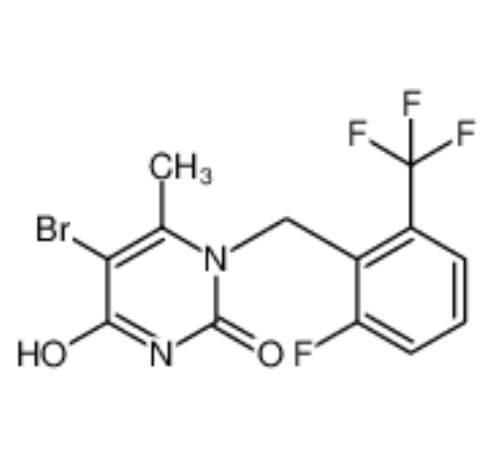 5-溴-1-[2-氟-6-(三氟甲基)苄基]-6-甲基嘧啶-2,4(1H,3H)-二酮,5-Bromo-1-(2-fluoro-6-trifluoromethyl-benzyl)-6-methyl-1H-pyrimidine-2,4-dione