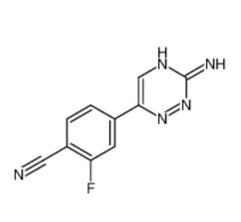 4-(3-氨基-1,2,4-三嗪)-2-氟苯甲腈,4-(3-Amino-1,2,4-triazin-6-yl)-2-fluorobenzonitrile