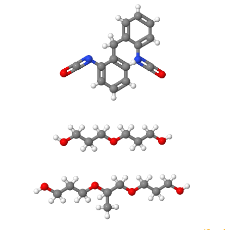 二苯甲烷二异氰酸酯和聚醚多元醇的聚氨基甲酸乙酯的预聚体,3-(3-hydroxypropoxy)propan-1-ol,3-[2-(3-hydroxypropoxy)propoxy]propan-1-ol,1-isocyanato-2-[(2-isocyanatophenyl)methyl]benzene