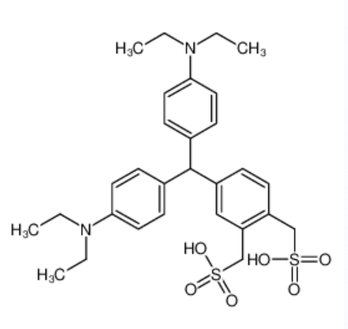 4-[双[4-（二乙氨基）苯基]甲基]-2-（磺甲基）苯基]甲磺酸,[4-[bis[4-(diethylamino)phenyl]methyl]-2-(sulfomethyl)phenyl]methanesulfonic acid