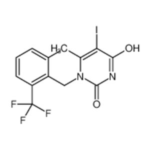 1-[2-氟-6-(三氟甲基)苄基]-5-碘-6-甲基嘧啶-2,4(1H,3H)-二酮