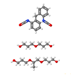 二苯甲烷二异氰酸酯和聚醚多元醇的聚氨基甲酸乙酯的预聚体,3-(3-hydroxypropoxy)propan-1-ol,3-[2-(3-hydroxypropoxy)propoxy]propan-1-ol,1-isocyanato-2-[(2-isocyanatophenyl)methyl]benzene
