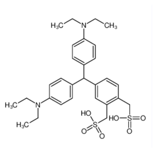 4-[双[4-（二乙氨基）苯基]甲基]-2-（磺甲基）苯基]甲磺酸,[4-[bis[4-(diethylamino)phenyl]methyl]-2-(sulfomethyl)phenyl]methanesulfonic acid