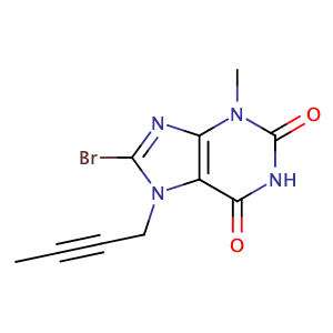 8-溴-7-(2-丁炔)-3-甲基-1H-嘌呤-2,6(3,7-二氢)-二酮