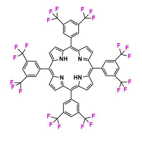 meso-四[ 3, 5-二( 三氟甲基) 苯基] 卟啉,5,10,15,20-tetrakis[3,5-bis(trifluoromethyl)phenyl]-21H,23H-Porphine