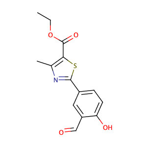 2-(3-甲酰基-4-羟基苯基)-4-甲基噻唑-5-甲酸乙酯,Ethyl 2-(3-formyl-4-hydroxyphenyl)-4-methylthiazole-5-carboxylate