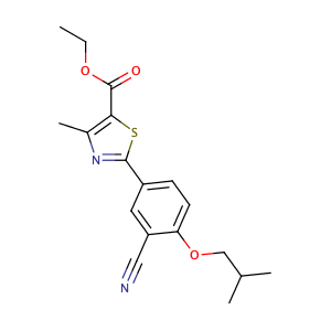 2-(3-氰基-4-异丁氧基苯基)-4-甲基噻唑-5-甲酸乙酯,Ethyl 2-(3-cyano-4-isobutoxyphenyl)-4-methyl-5-thiazolecarboxylate