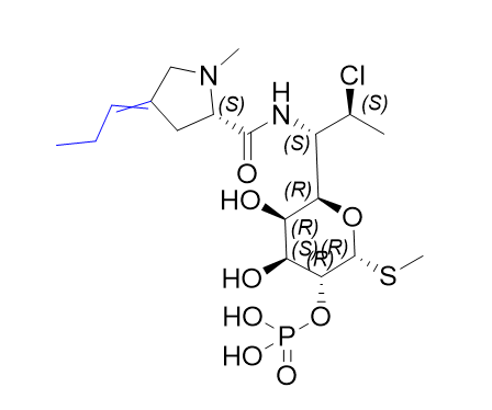 克林霉素磷酸酯杂质10,(2R,3R,4S,5R,6R)-6-((1S,2S)-2-chloro-1-((S)-1-methyl-4-propylidenepyrrolidine-2-carboxamido)propyl)-4,5-dihydroxy-2-(methylthio)tetrahydro-2H-pyran-3-yl   dihydrogen phosphate