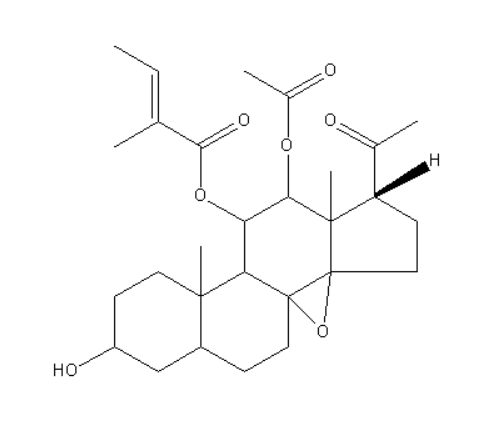 11α-O-巴豆酰-12β-O-乙酰通关藤苷元B,11α-O-tigloyl-12β-O-actetyltenacigenin B