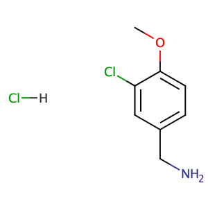 3-氯-4-甲氧基芐胺鹽酸,(3-chloro-4-methoxyphenyl)methanaminium hydrochloride