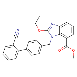 坎地沙坦酯中间体(甲酯C6),Methyl 1-[(2'-cyanobiphenyl-4-yl)methyl]-2-ethoxy-1H-benzimidazole-7-carboxylate