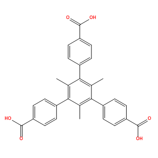 1,3,5-三甲基-2,4,6-三(4-羧基苯基)苯,4,4',4''-(2,4,6-trimethylbenzene-1,3,5-triyl)tribenzoic acid
