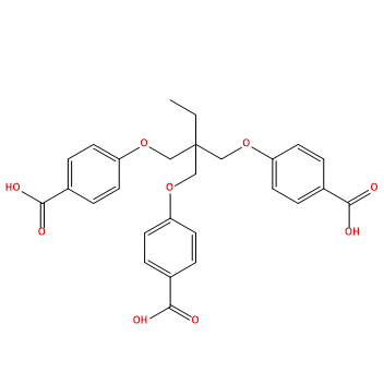 4,4'-[[2-[(4-carboxyphenoxy)methyl]-2-ethylpropane-1,3-diyl]dioxy]dibenzoic acid,4,4'-[[2-[(4-carboxyphenoxy)methyl]-2-ethylpropane-1,3-diyl]dioxy]dibenzoicacid