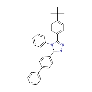 3-(联苯-4-基)-5-(4-叔丁基苯基)-4-苯基-4H-1,2,4-三唑,t-Bu-TAZ/TAZ