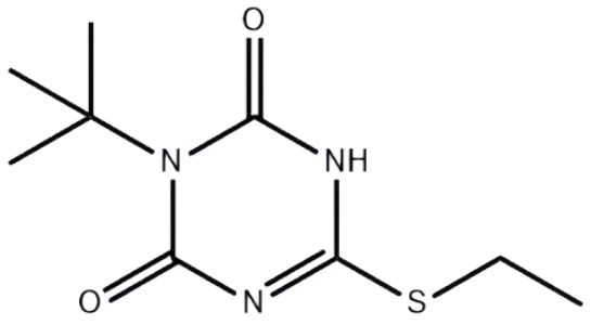 3-叔丁基-6-(乙硫基)-1,3,5-三嗪-2,4(1H,3H)-二酮,1,3,5-Triazine-2,4(1H,3H)-dione, 3-(1,1-dimethylethyl)-6-(ethylthio)-