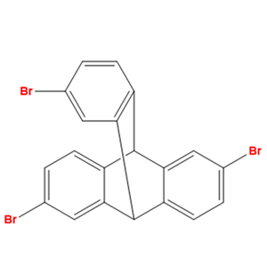 2,6,14-三溴三蝶烯,2,6,14-tribromotriptycene