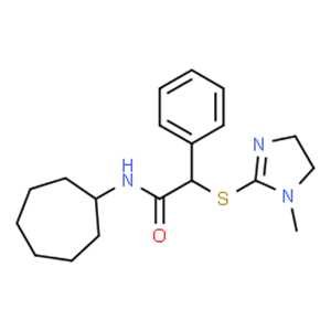 APOSTATIN-1 (APT-1),N-Cycloheptyl-2-[(1-methyl-4,5-dihydro-1H-imidazol-2-yl)sulfanyl]-2-phenylacetamide