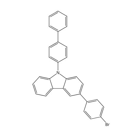 3-(4-溴苯基)-9-([1,1'-联苯]-4-基)咔唑,3-(4-Bromophenyl)-9-([1,1'-Biphenyl]-4-yl)carbazole